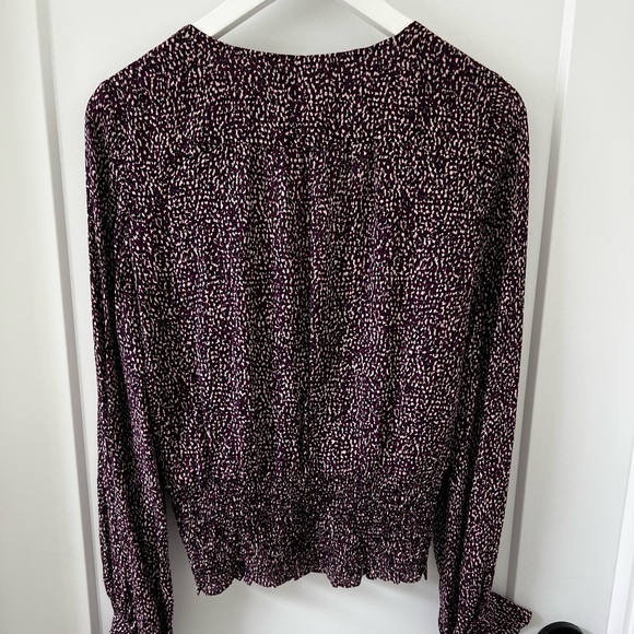 Purple crossover blouse - never worn. Size Medium - Picture 2 of 3